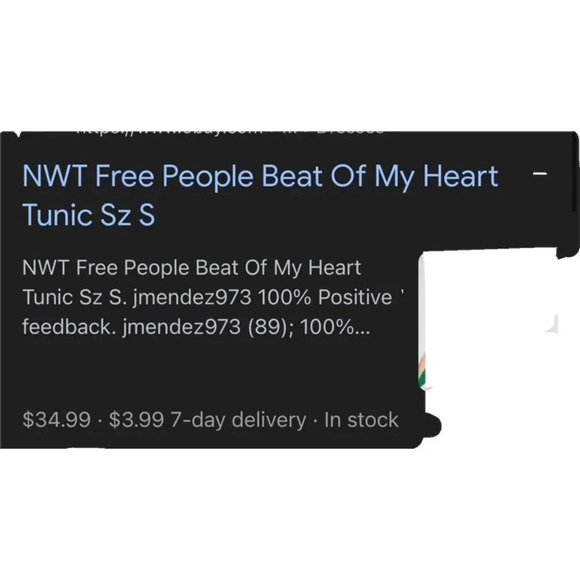 NWOT Free People Beat of My Heart keyhole detail Halter tunic XS - Picture 8 of 8